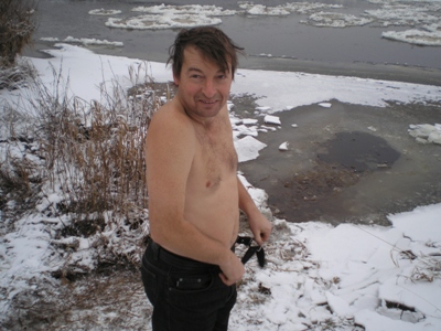 Сергей перед водным крещением